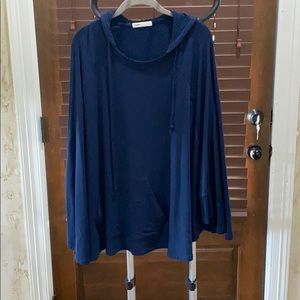 Navy blue poncho